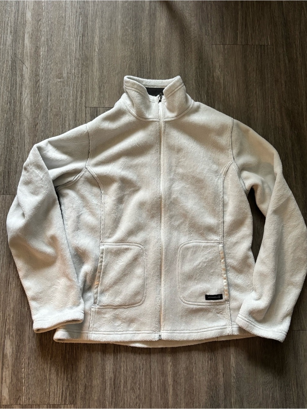 Merrell Women's White Full-Zip Fleece Jacket